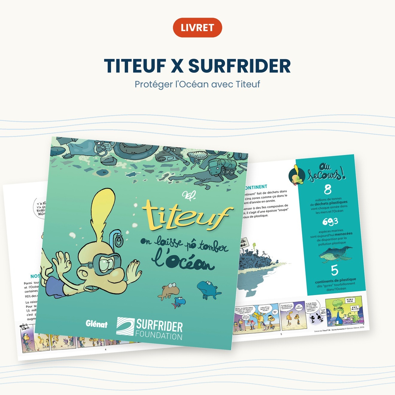 Le livret Titeuf x Surfrider
